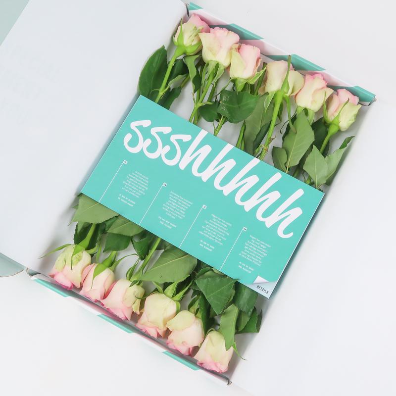 Sweet roses - roze rozen in brievenbuspakket