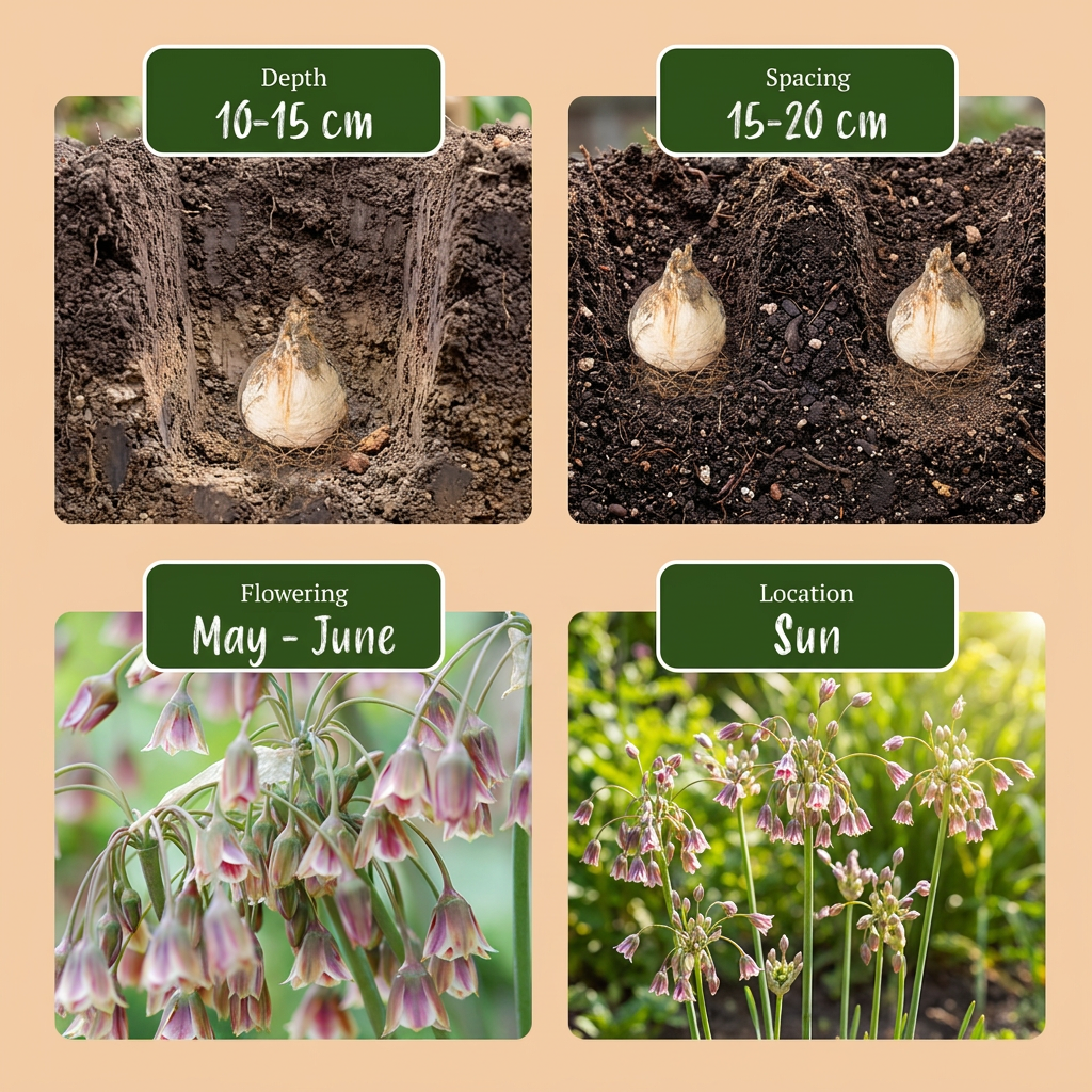 80x Allium Siculum - Siciliaanse honingklokje - Crème en Roze - Zomerbloeier - Bolmaat 10/12