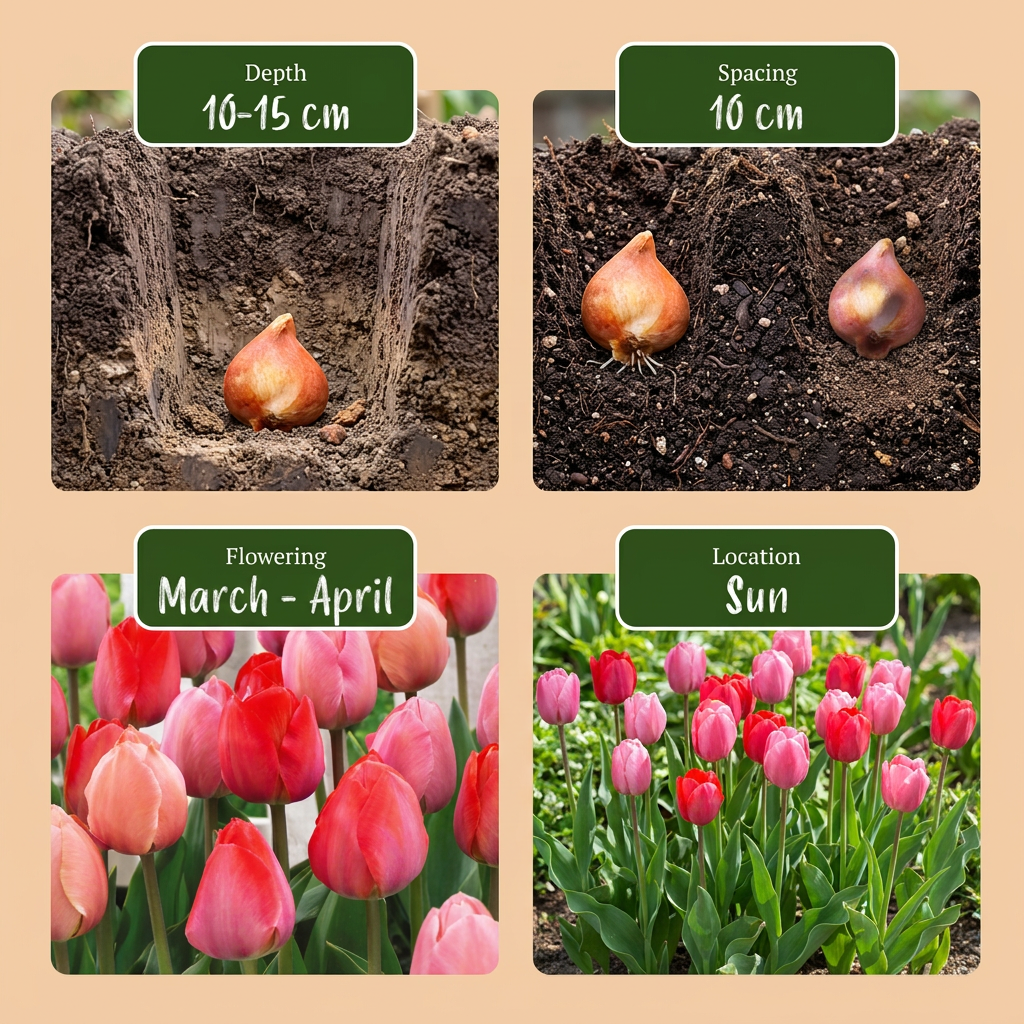 160x Tulipa Pink - Red - Tulp - Roze en Rood - Voorjaarsbloeier - Bolmaat 10/12