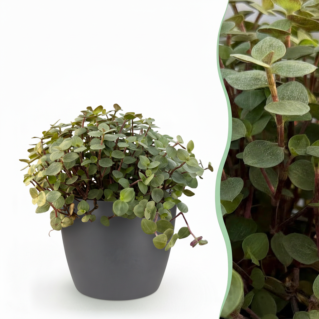 Calissia repens - Kattengras - Huisdiervriendelijk - Groen - 1 Plant - met Potter Grijs - Pot 12cm - Hoogte 17-20cm