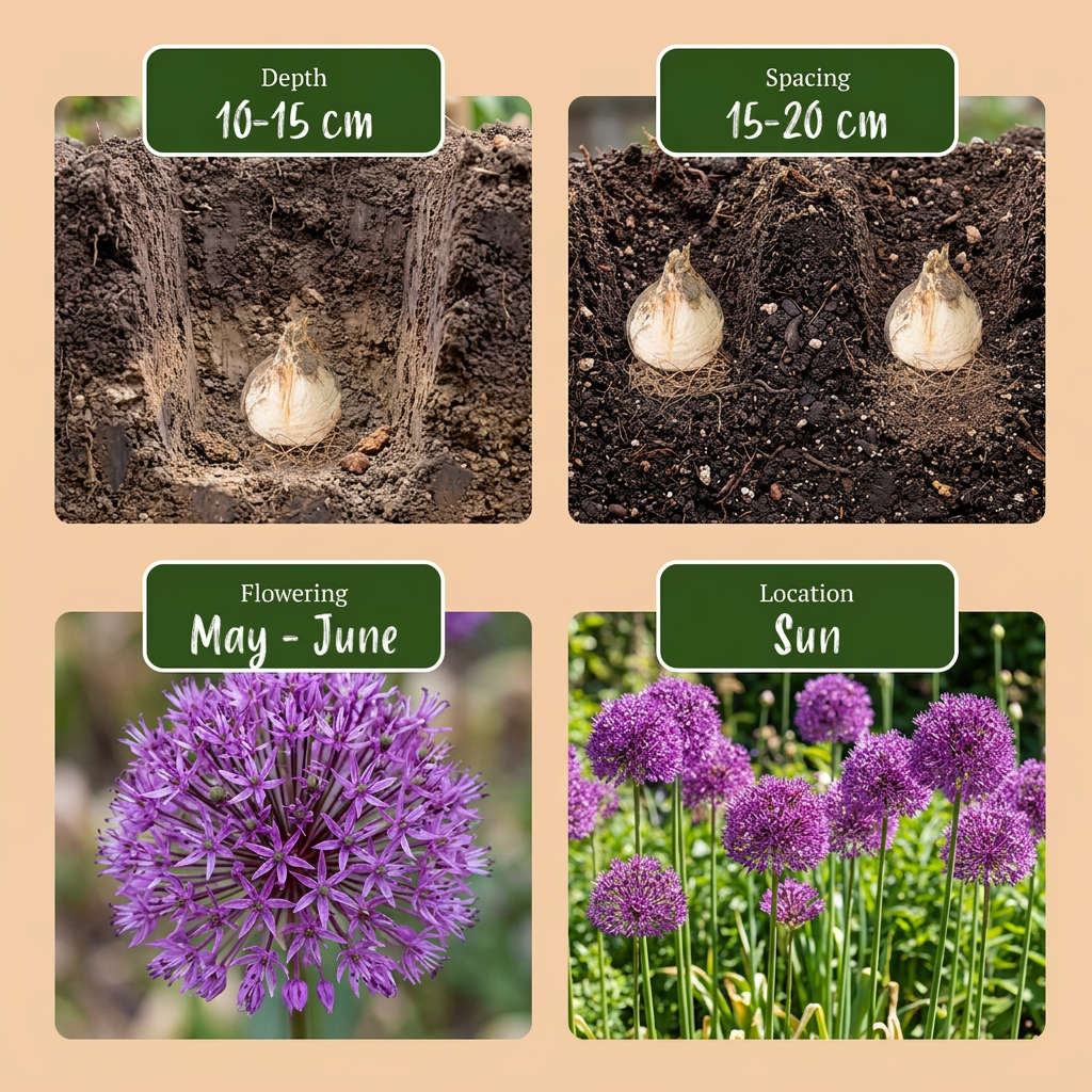 30x Allium Purple Sensation - Sierui - Paars - Zomerbloeier - Bolmaat 10/12