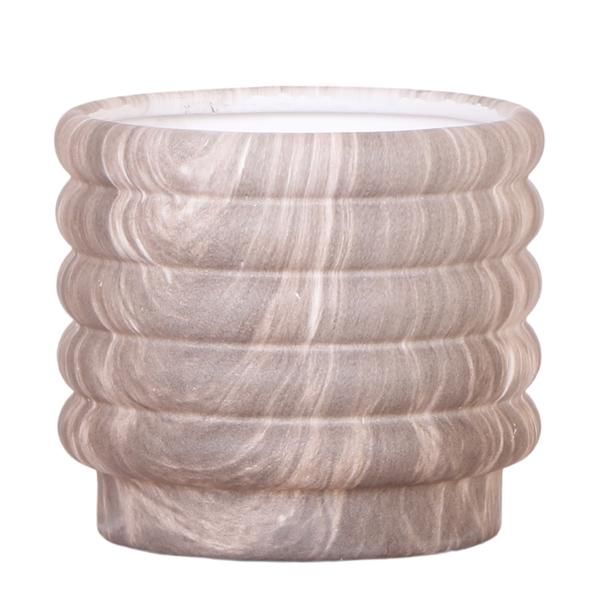 Marble pot - Dark - Ø12cm