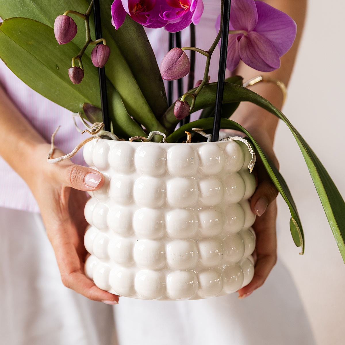 Kolibri Home | Poppy sierpot - White - Ø9cm