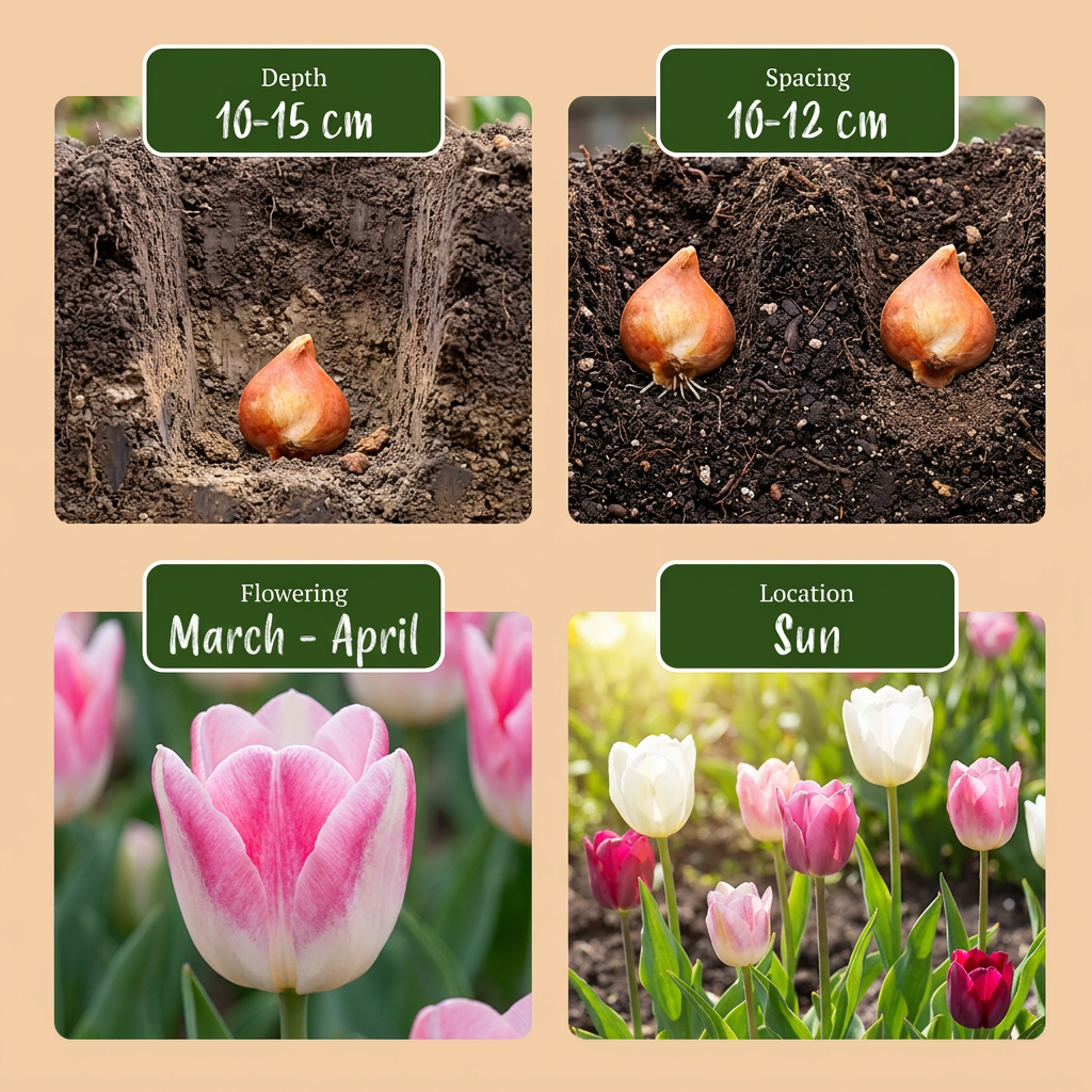 24x Tulipa Pastel mix - Pastel tulp mix - Diversen - Voorjaarsbloeier - Bolmaat 11/12