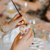 Kolibri Creatives | Verfpakket voor het schilderen van 8 bloempotten + orchideeën en succulenten | voor minimaal 4 personen | Creatieve visionair