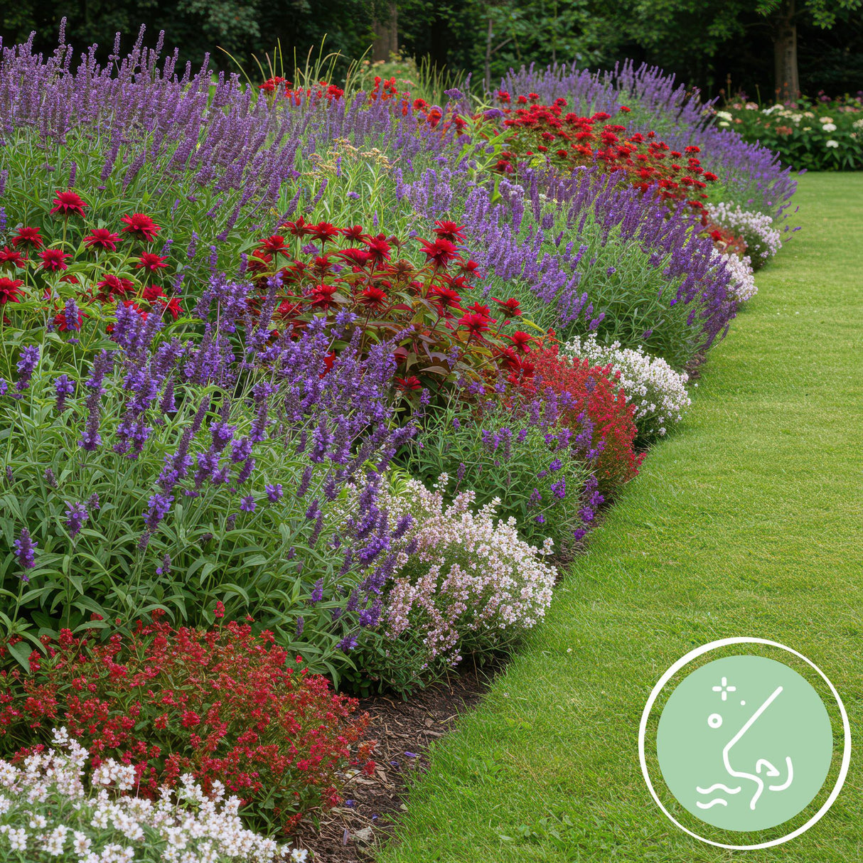 Borderpakket - Geurend - 24 Vaste planten - 3 m2 - Diversen kleuren - Weinig Onderhoud - Pot 11cm