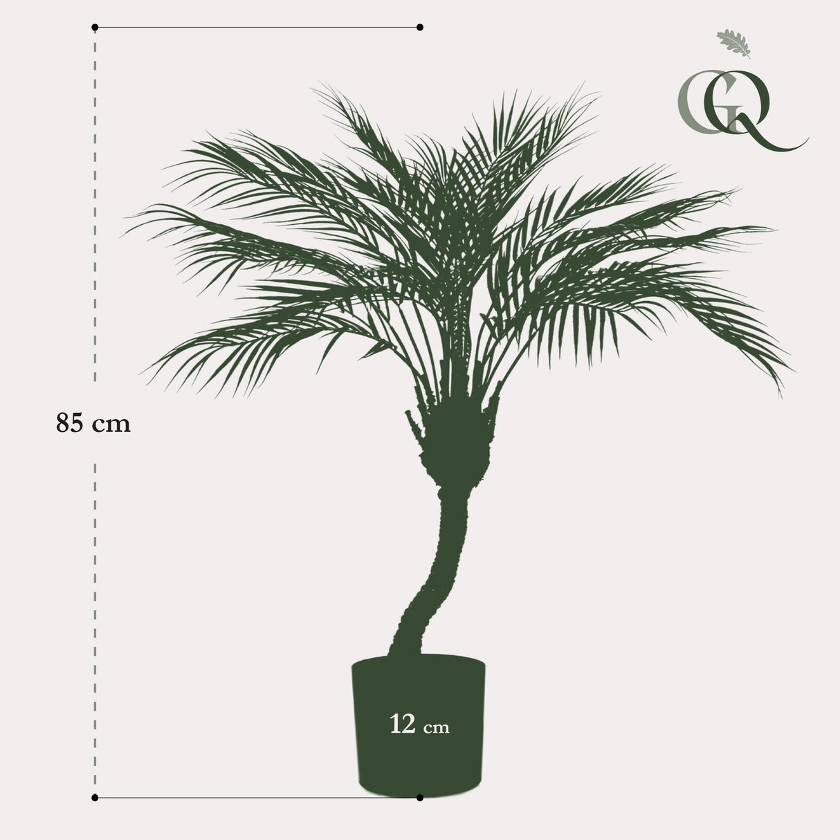 Kunstplant - Chamaedorea - Palmier de montagne - 85 cm
