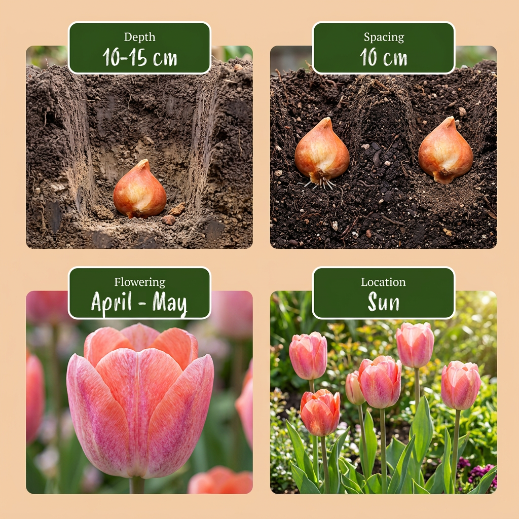 40x Tulipa Positive Vibe - Tulp Positive Vibe - Diversen - Voorjaarsbloeier - Bolmaat 11/12