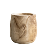 Pot - Hout lichtbruin - Pia pot - M - H25 W23