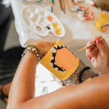 Verfpakket voor het schilderen van 4 bloempotten + succulenten