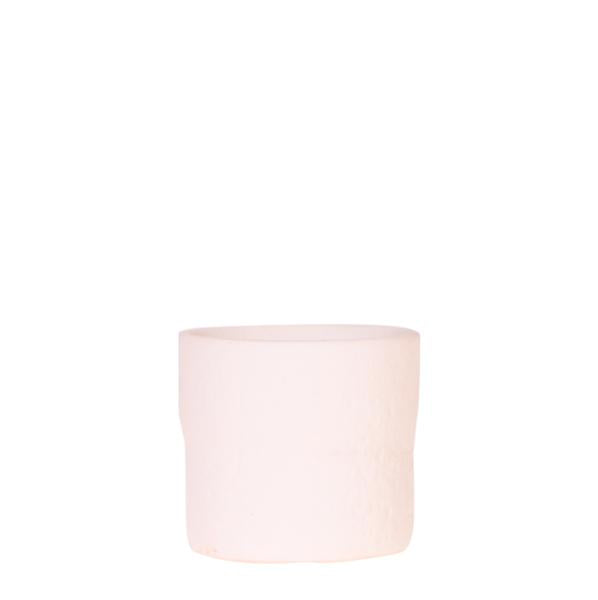 Rustic sierpot - Wit - Ø6cm